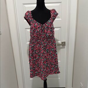 Floral Cap Sleeve Dress